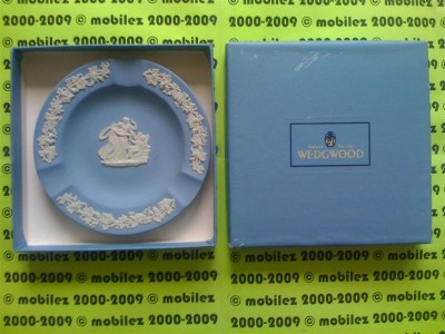 NEW+BOX BLUE WEDGWOOD JASPER ASHTRAY WEDGEWOOD ASH TRAY