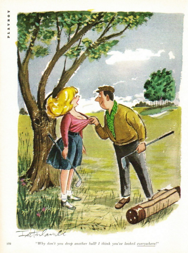 1970's Vintage Golf Cartoon Drop Another Ball...You've Looked