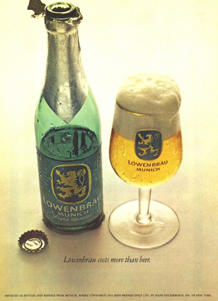 1972 Lowenbrau Beer ad, Imported Bottles Barrels Munich eBay