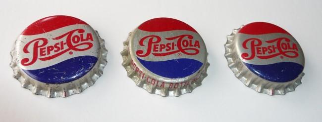 THREE, 1950's  Pepsi-Cola Cork Crown's, Bottle Caps. Never Used - Picture 1 of 1