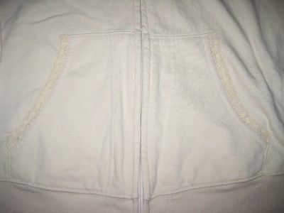 Torrids  Size Clothing on Beige Crochet Trim 3 4 Sleeve Hoodie Torrid Plus Size 0   Ebay