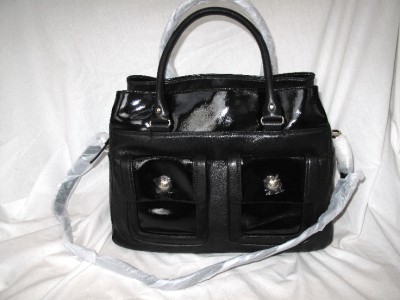 Black Leather Satchel  on Spade Black Leather Editorial Cecilia Roland Park Satchel Bag   Ebay