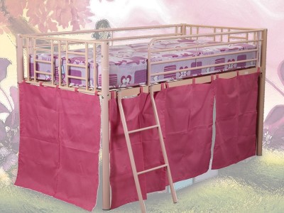 Hideaway Beds on Razzle Pink Single Midi Mid Sleeper Kids 3ft Bed Frame   Ebay