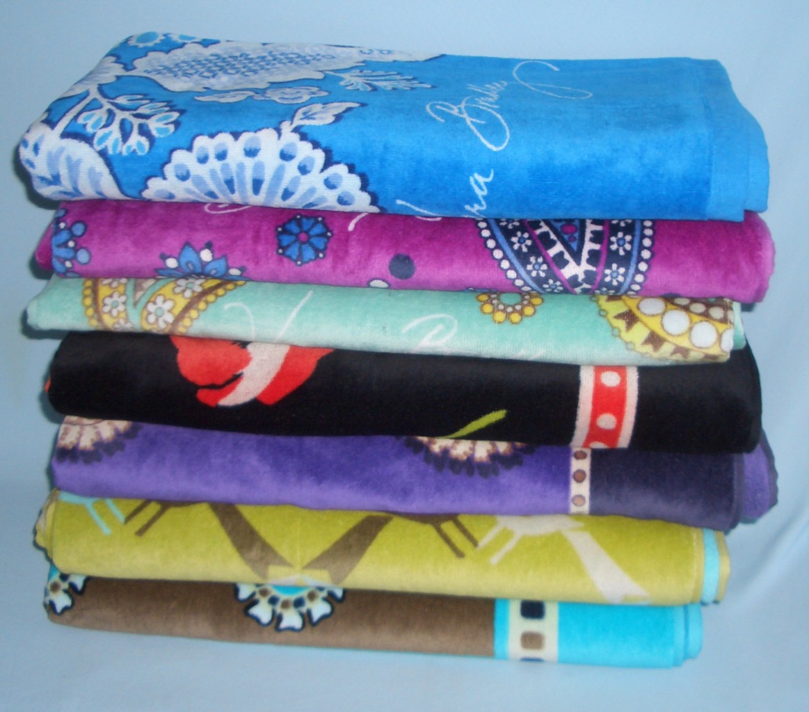 vera bradley bath towels