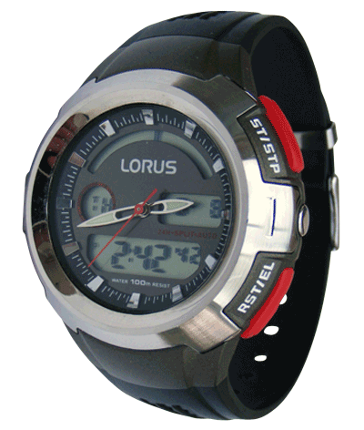 lorus dual display watch