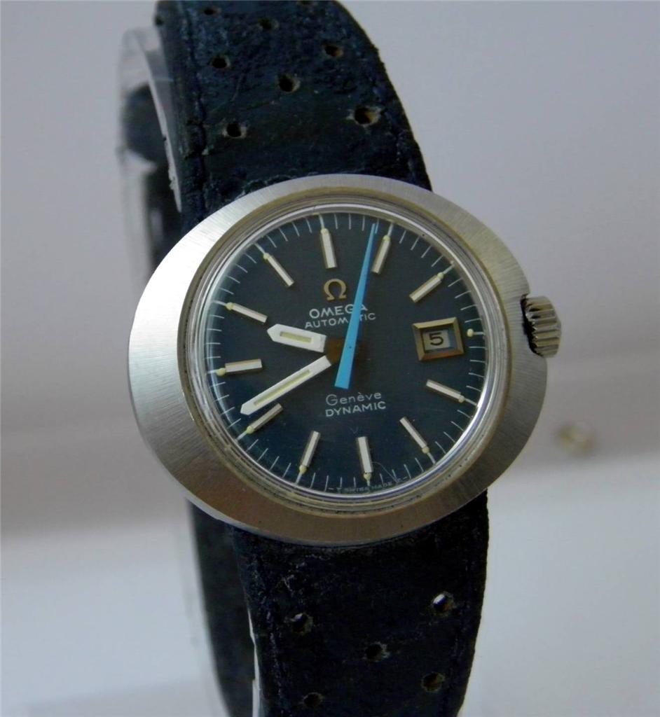 Vintage Omega Dynamic Geneve Automatic Ladies Watch Swiss Blue dial eBay