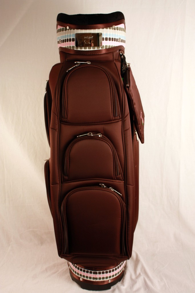 NEW ADAMS KERI GOLF WOMENS LYNNE CHOCOLATE 14WAY GOLF CART BAG