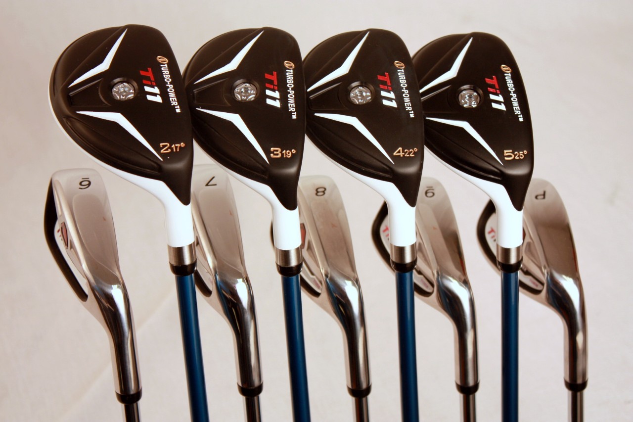 CUSTOM MADE MENS GOLF CLUBS 25 HYBRID 6PW IRON SET TAYLOR FIT SENIOR