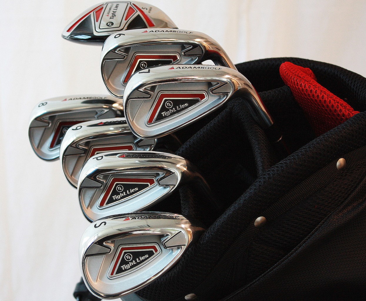 NEW ADAMS TIGHT LIES MENS GOLF CLUB IRON SET HYBRID 5 + 6PW+SW IRONS