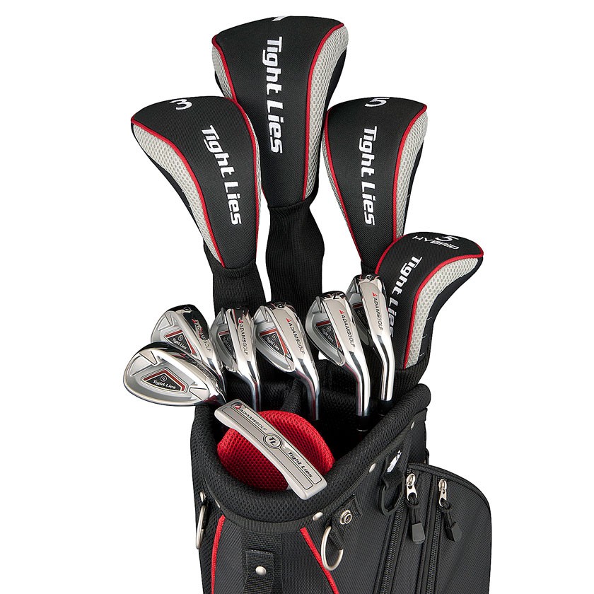 NEW ADAMS GOLF TIGHT LIES UNIFLEX COMPLETE SET DRIVER IRONS HYBRIDS PUTTER BAG eBay
