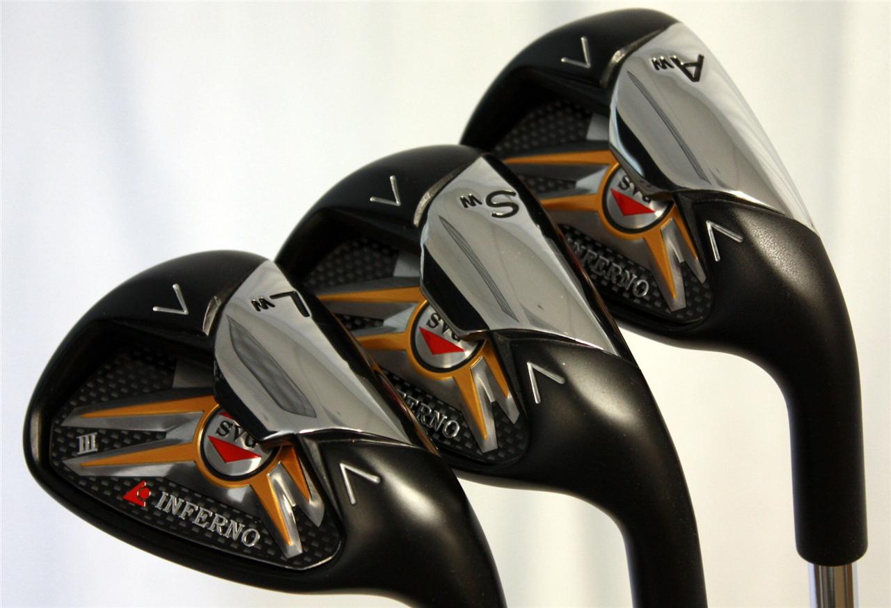 NEW SENIOR SPIN WEDGE SET 52 AW 56 SW 60 LW GAP ATTACK APPROACH SAND LOB WEDGES