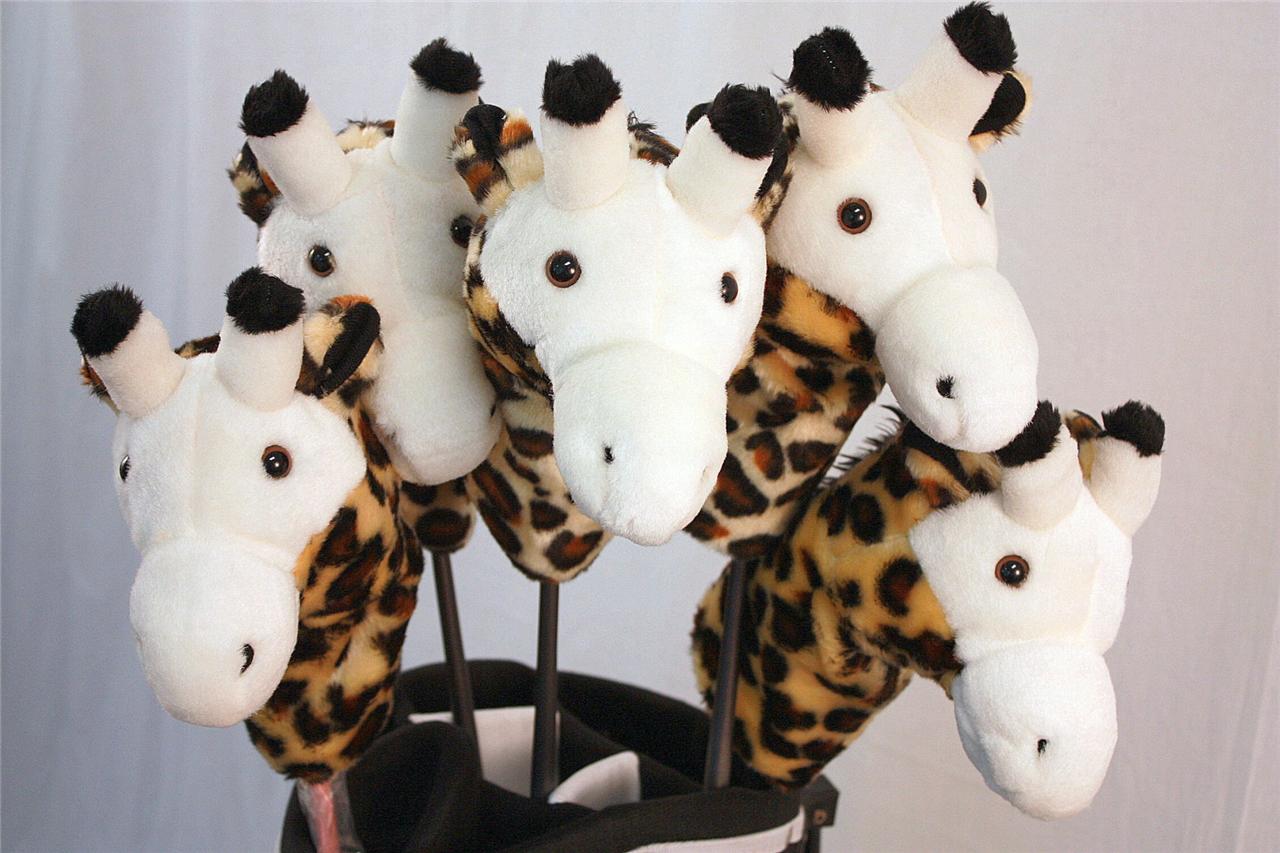 5 PC Giraffe Safari Putter Head Cover Putters Headcover Golf Club