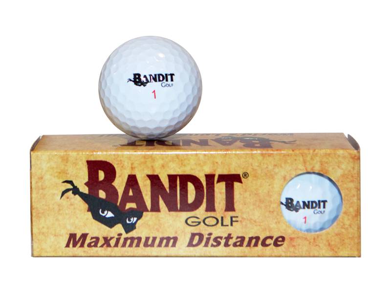NEW 6 DOZEN LONG DISTANCE GOLF BALLS BANDIT TOUR ILLEGAL SIX WORLDS
