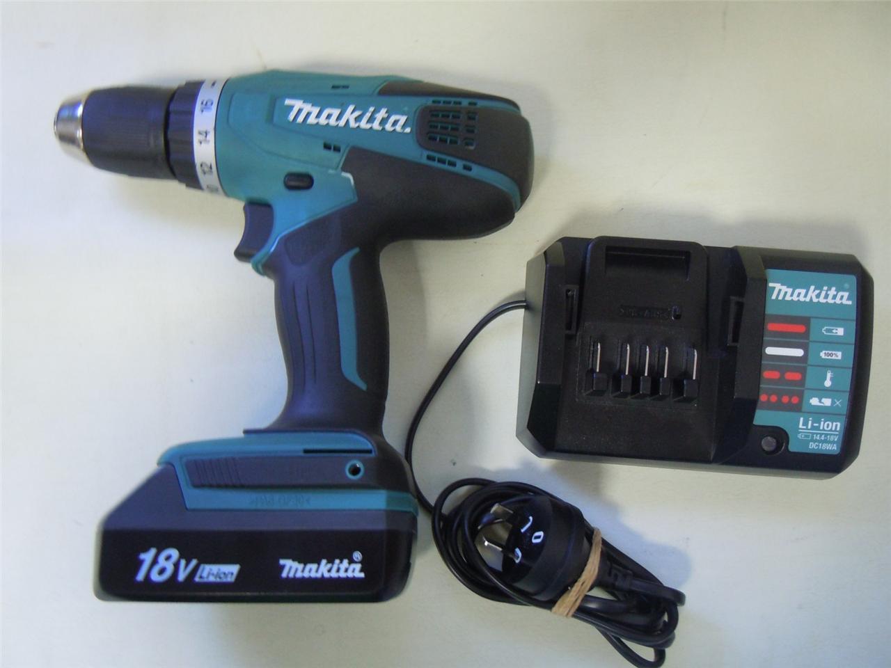 MAKITA DF457D 18v Cordless Drill + Battery + Charger