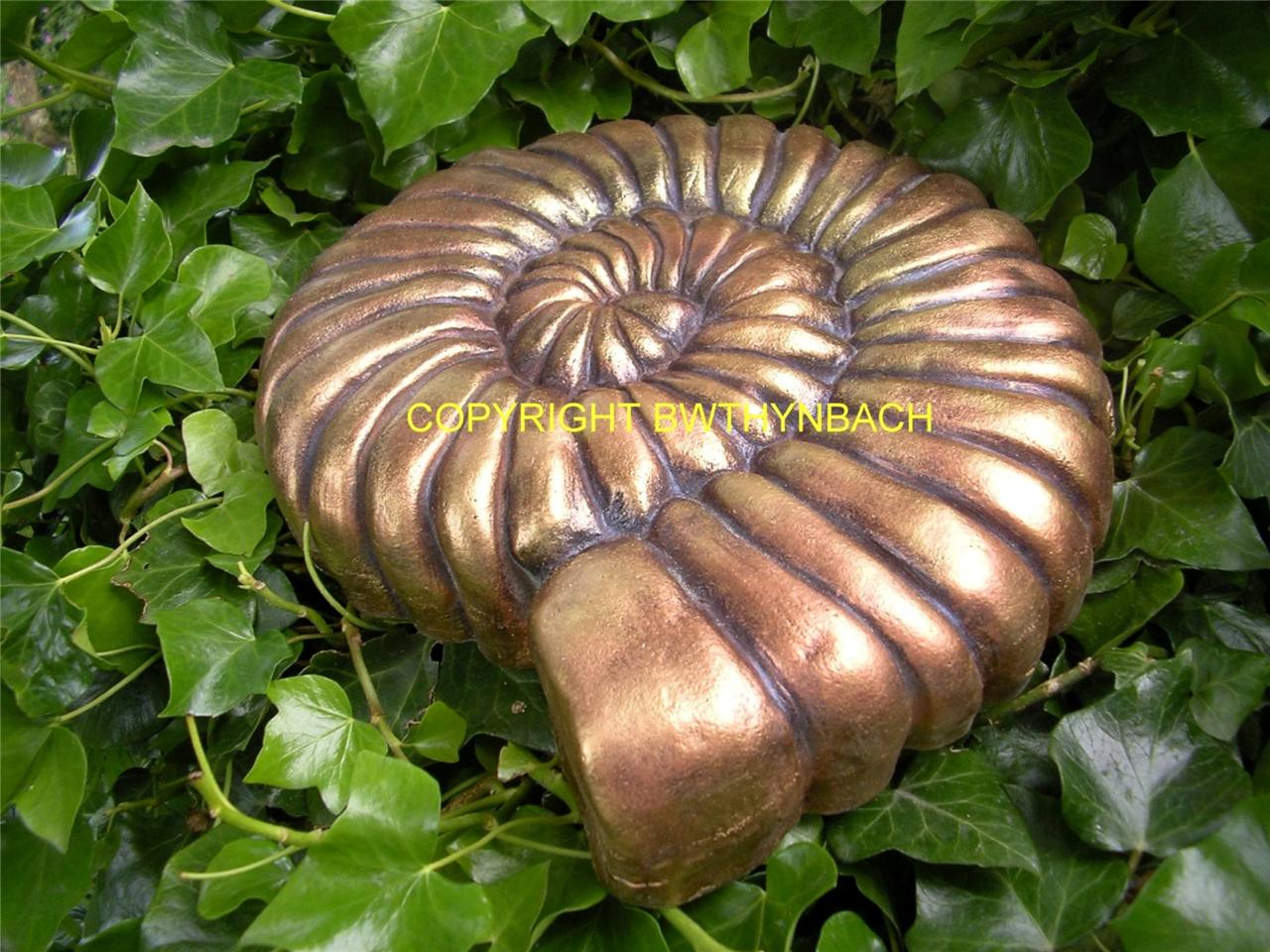 NEW RUBBER LATEX MOULD MOULDS MOLD MAKE AMMONITE FOSSIL GARDEN ORNAMENT