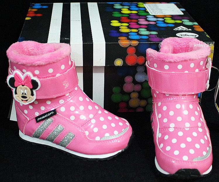 NEW GENUINE ADIDAS MINNIE MOUSE PINK BABY TODDLER GIRLS BOOTS UK 4 US 4.5