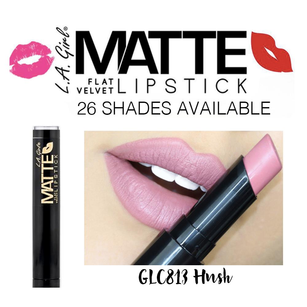 LA L.A. GIRL MATTE FLAT VELVET LIPSTICK 26 SHADES NEW SEALED AUTHENTIC