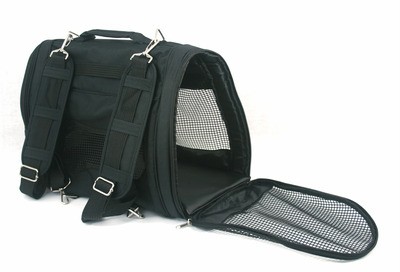 Black  Luggage on Dog Pet Backpack Carrier Airline Approved Cat Black   Ebay