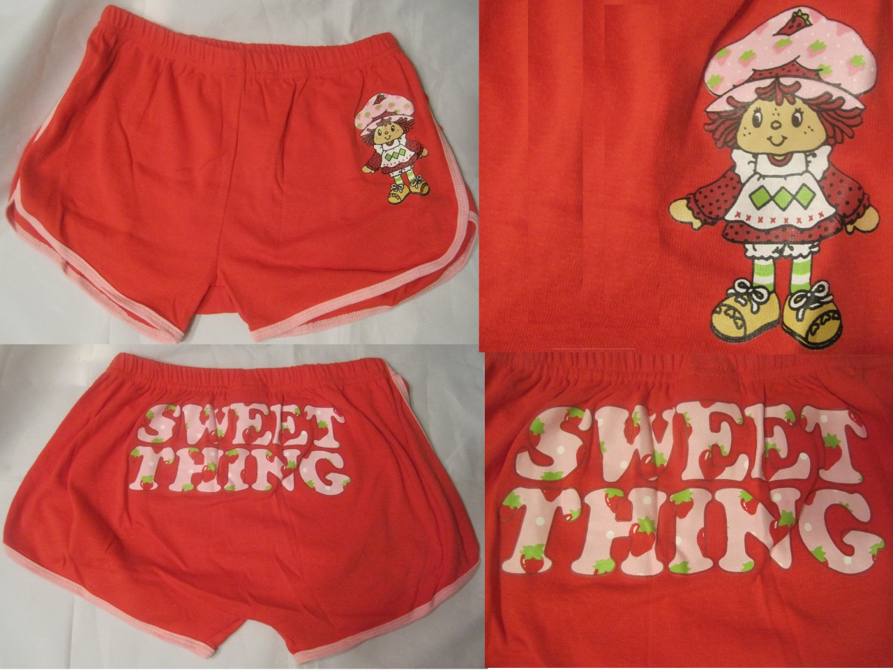 Womens Girl Sexy Strawberry Shortcake Red Hot Dance Summer Cheeky Booty