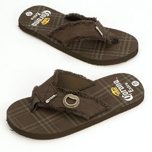 sandals with beer opener on bottom