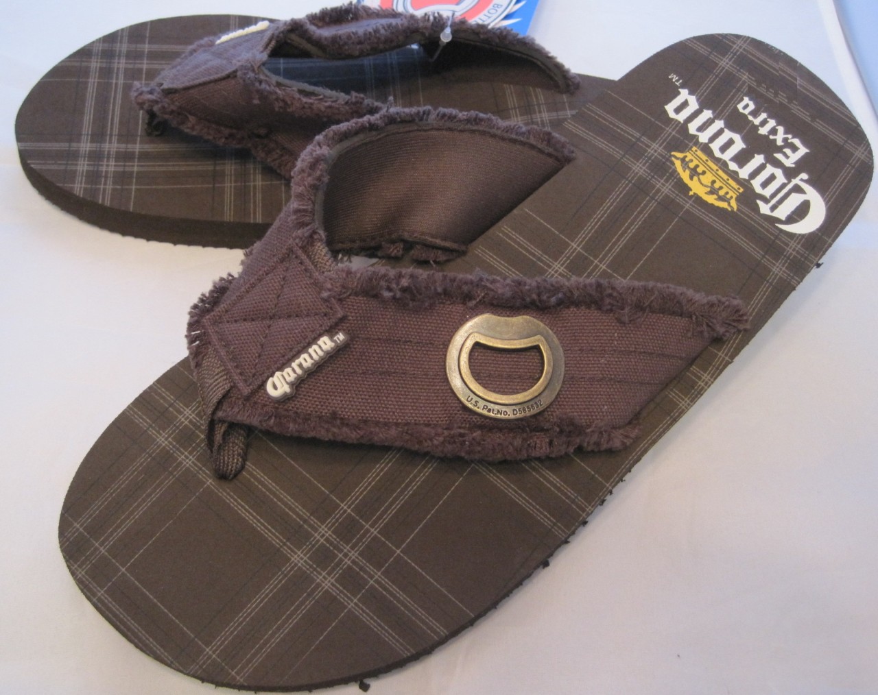 mens sandals with beer opener