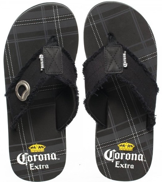 mens sandals with beer opener