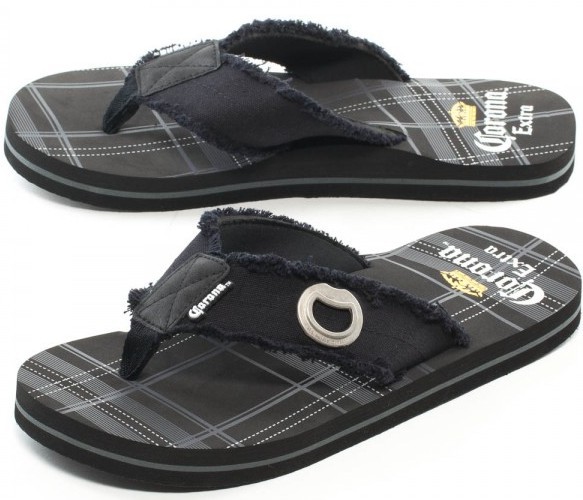 mens sandals with beer opener