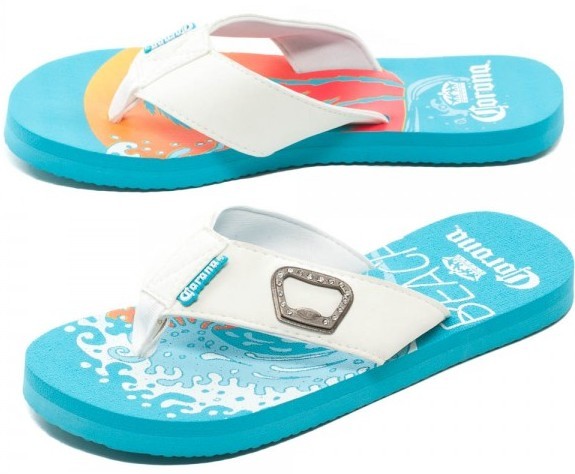 Miller Light Beer Opener Flip Flops | Flip flops, Flip flop sandals, Lit shoes