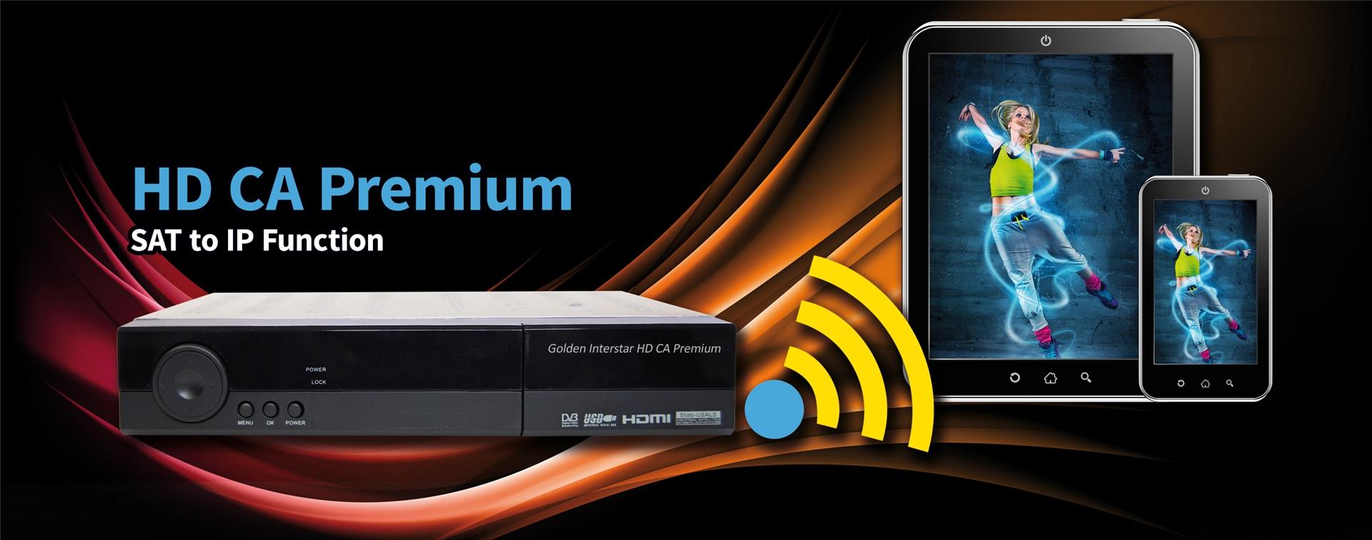 Golden Interstar HD CA Premium Satellite Receiver With Conax Card