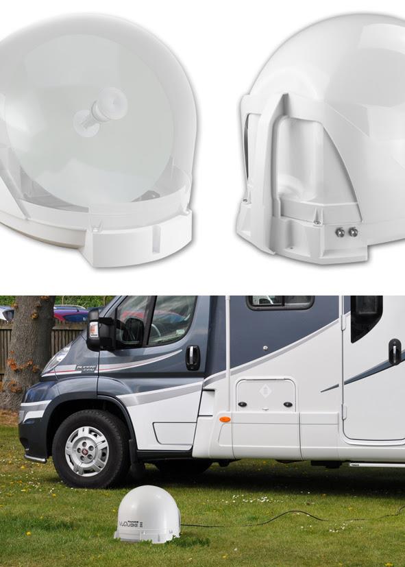 Maxview White VUQube 2 Fully Automatic Caravan Motorhome Satellite Dish