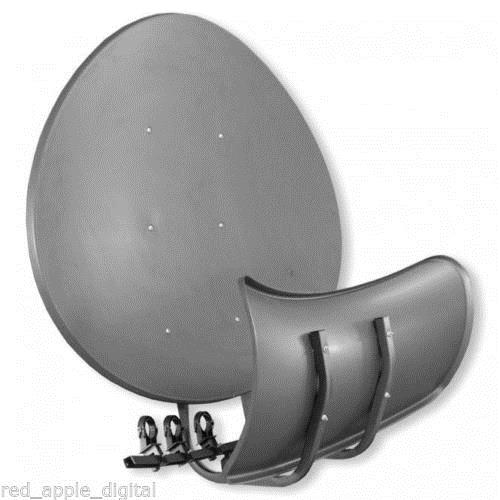 Wave Frontier Toroidal T55 Grey Satellite Dish, Wall Mount & 5 LNB Holders