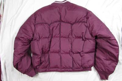 Vtg 70s Comfy Goose Down Insulated Western Quilted Jacket Puffy USA Made XL