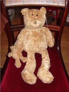 Mamas&Papas BILLY BEAR Soft Toy with Small Teddy