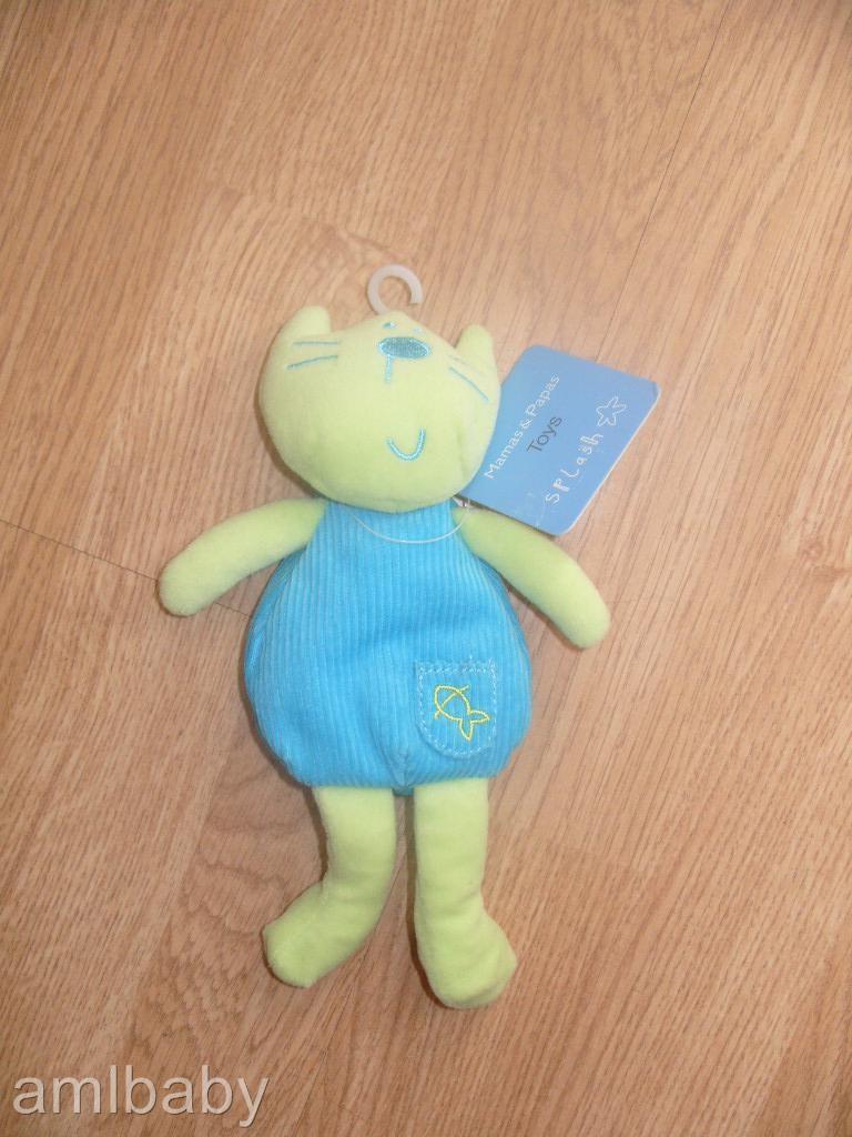 NEW Mamas & Papas SPLASH CAPTAIN CAT Bean Soft Hug Toy