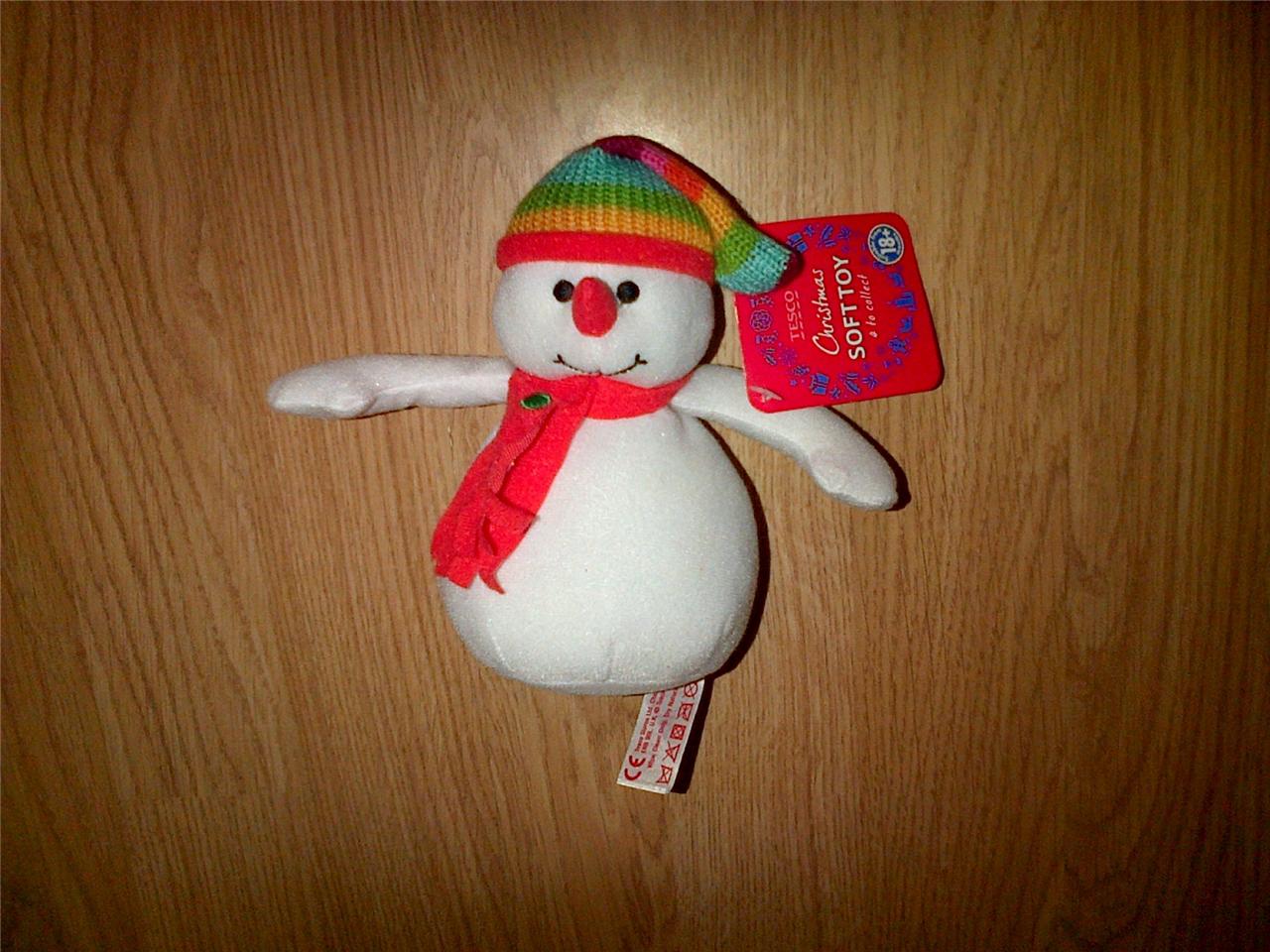 Tesco BABY CHILLY Comforter/Soft Hug Toy *snowman*santa*penguin