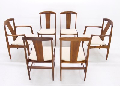 Contemporary Teak Furniture on Set 6 Danish Modern Teak Dining Chairs By Dux Near Mint   Antiques