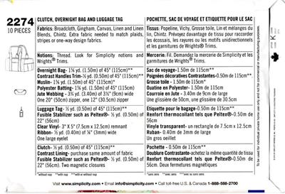 Free Sewing Pattern Overnight Bag