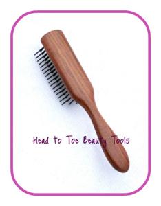 Denman Pocket Styler Wood Hairbrush Hair Brush New D14