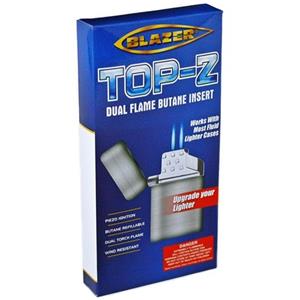 butane blazer zippo flame lighters insert dual