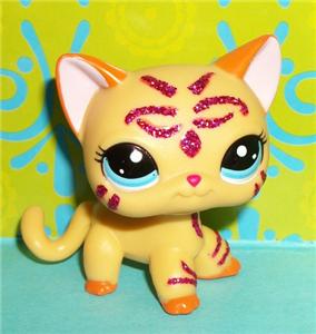 lps pink glitter cat