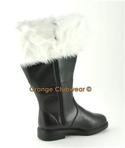 wide calf santa claus boots