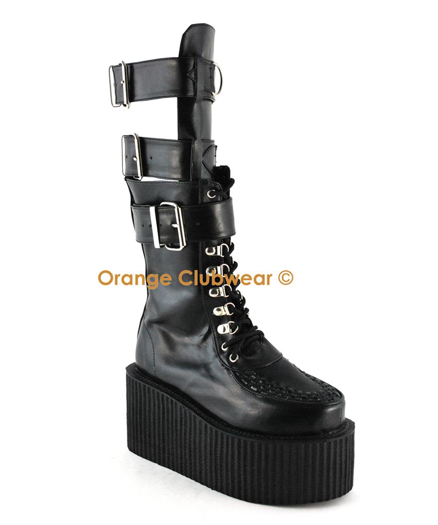 DEMONIA CREEPER810 Punk Gothic Women's Boots Shoes