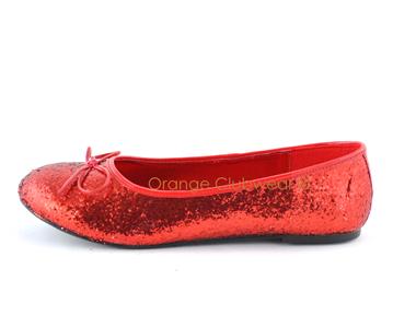sparkle red flats
