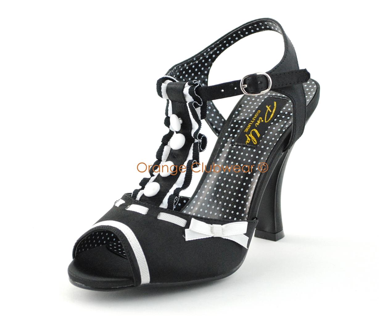 tuxedo high heels