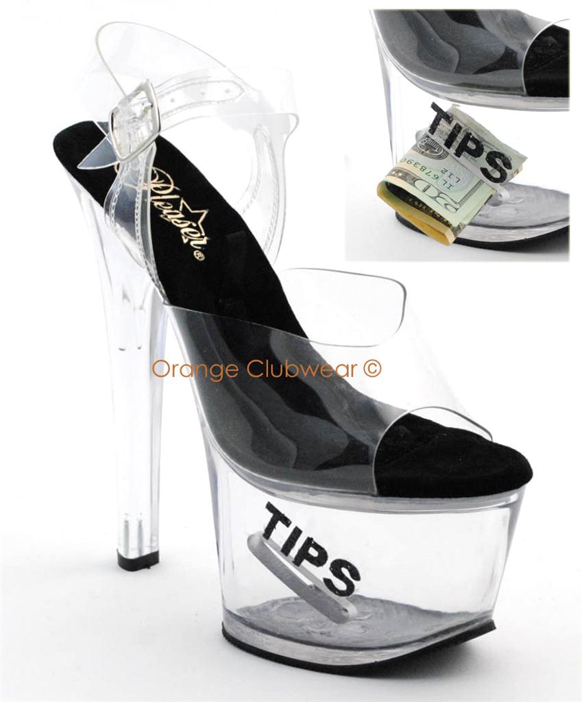 PLEASER Sexy Stripper High Heel Tip Jar Platform Shoes eBay