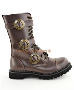 brown demonia boots