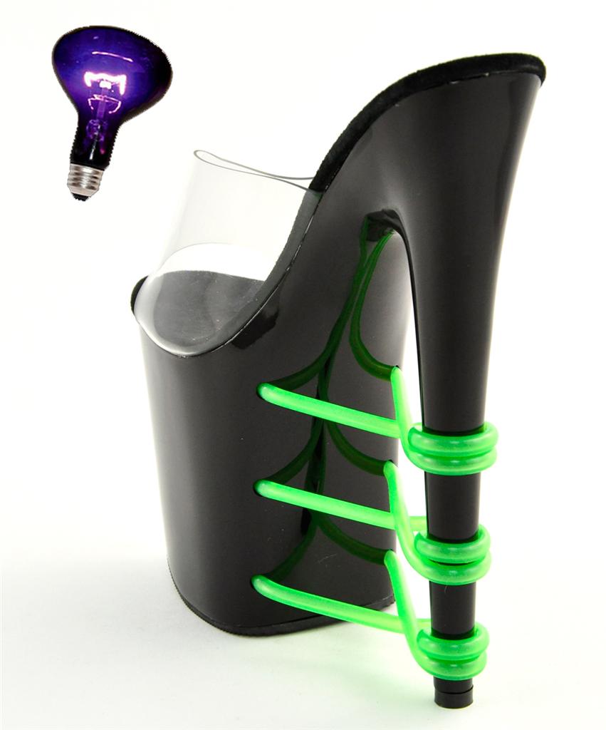lime green stripper heels