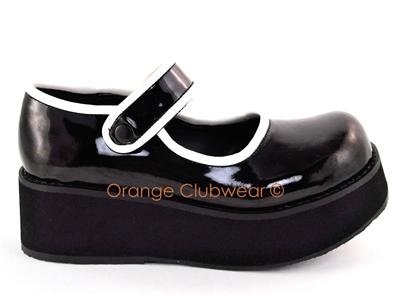 demonia mary goth sprite chunky jane platform shoes