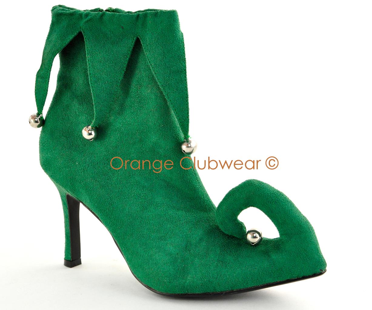 PLEASER Womens Sexy Elf Costume Xmas Party Heels Shoes