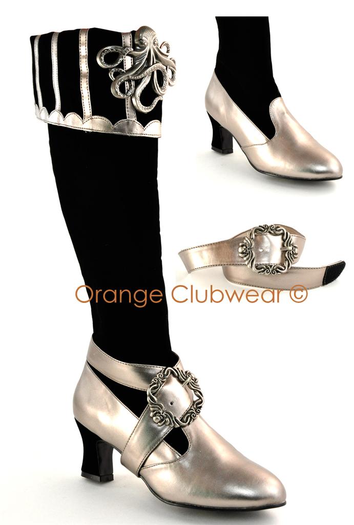 Womens-Steampunk-Octopus-Velvet-Knee-High-Halloween-Costume-Boots